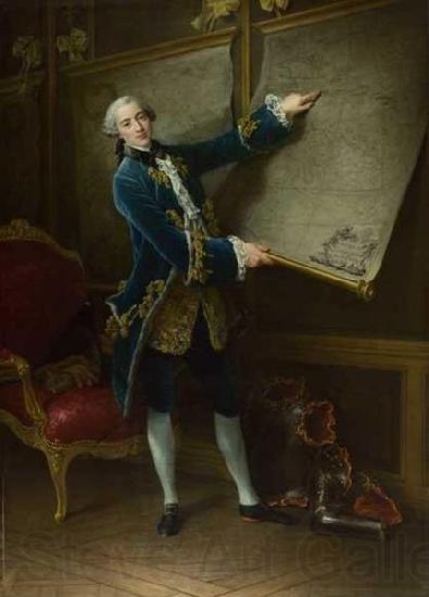Francois-Hubert Drouais Portrait of Count of Vaudreuil Spain oil painting art